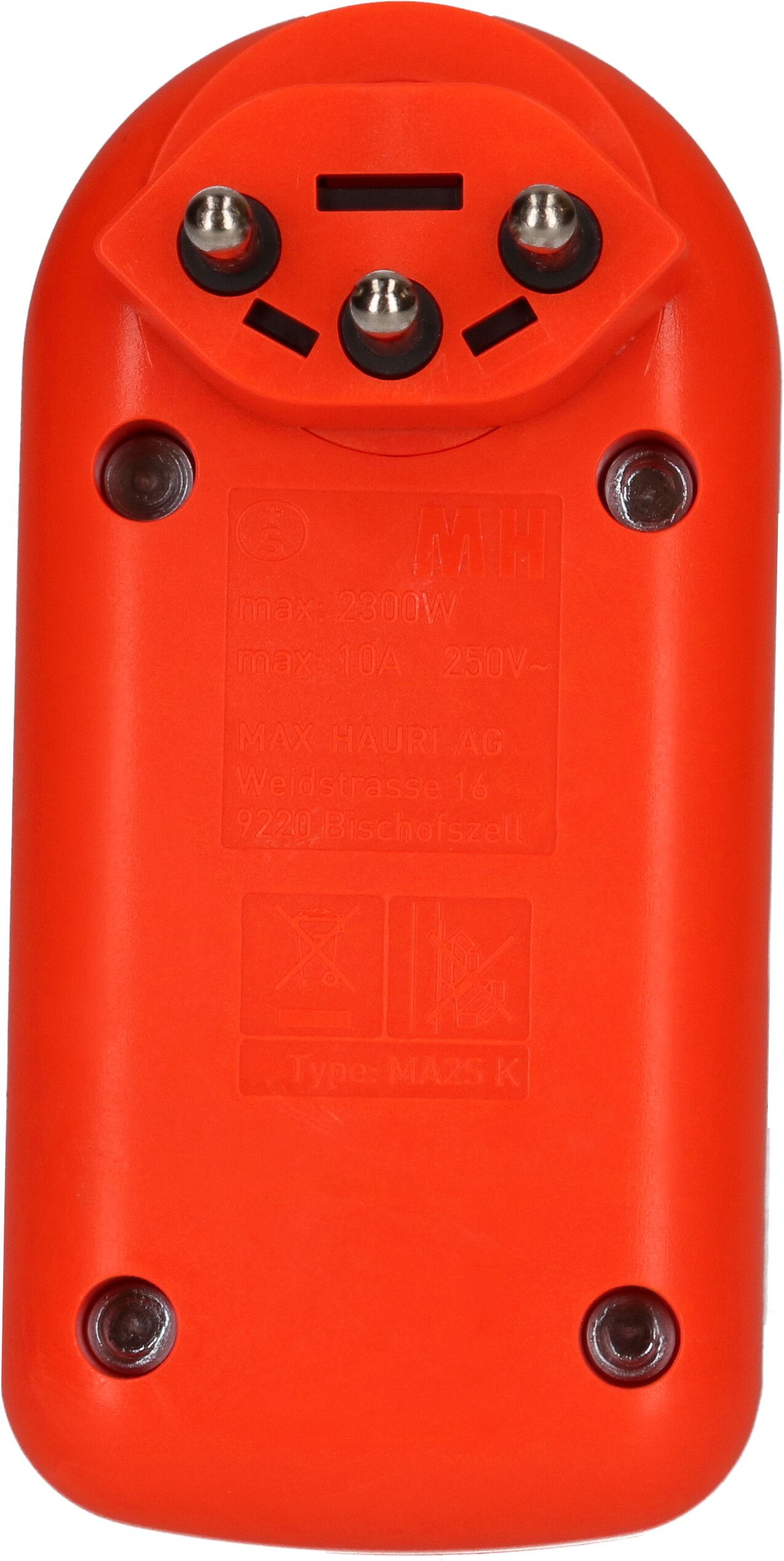 Adaptor 2x type 13 turnable switch fluo-orange