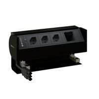 PRISMA presa multipla nero 3x tipo 13 1x modulo vuoto
