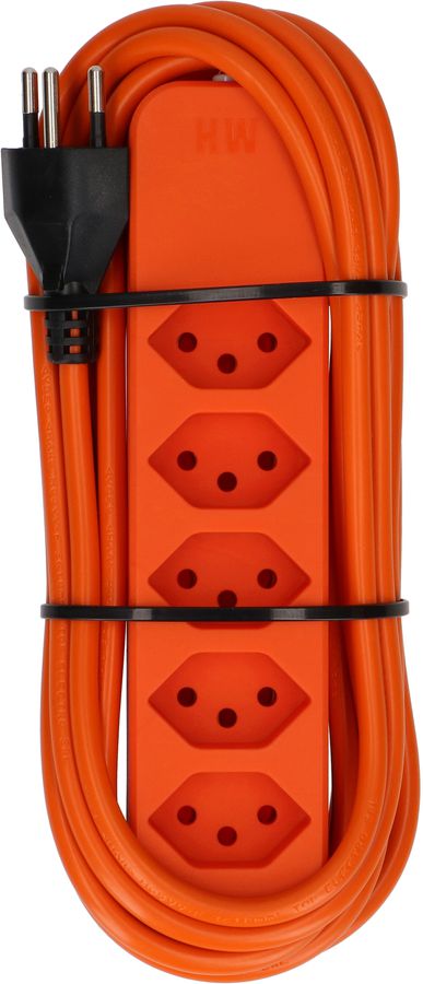 multipresa Swiss Line 5x tipo 13 arancione magnete 5m