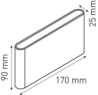 LED-Wandleuchte WALL-FLAT weiss RAL9003