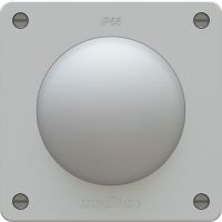 interrupteur à poussoir schéma 3 ENC exo IP55 gris clair
