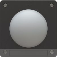 Drucktaster Sonnerie +Name. Einsatz +Frontset exo IP55 schwarz