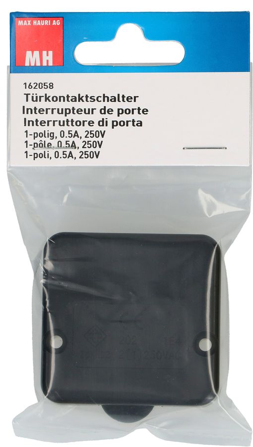 Einbau-Türkontaktschalter 1-polig 500mA / schwarz