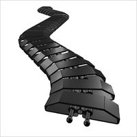 Kabelschlange Pro 80 1.00m schwarz RAL9005
