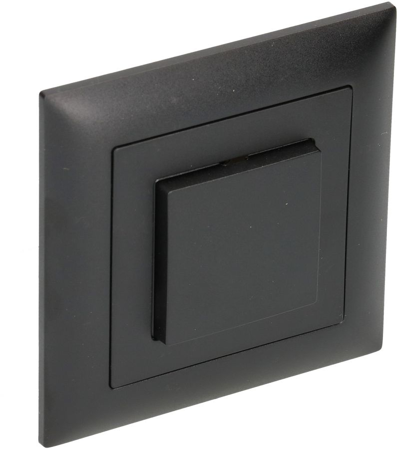 Druckschalter Schema 3 Gr.1x1 UP EdizioDue schwarz