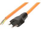 EPR/PUR câble secteur H07BQ-F3G1.5 5m orange type 12