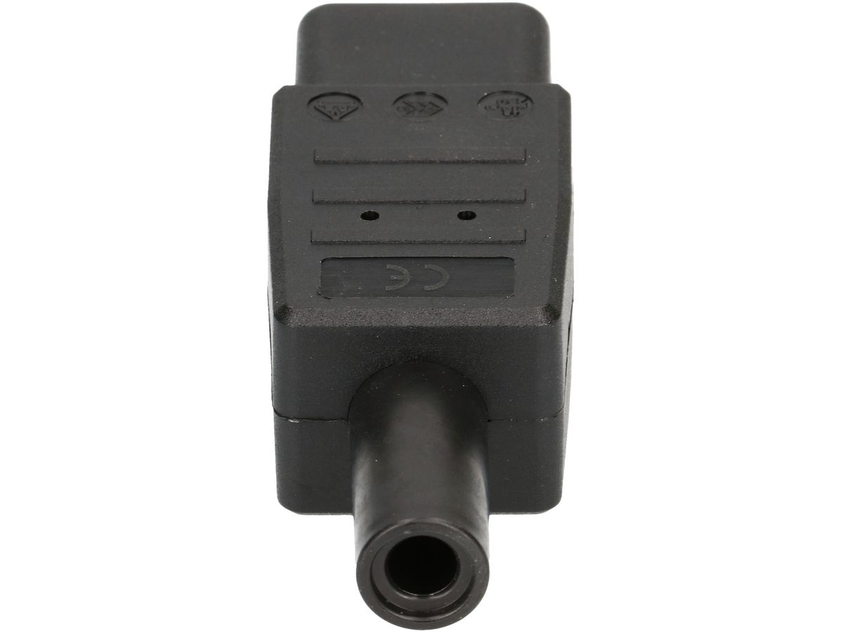 Apparatesteckdose Typ IEC320-C19 3-polig schwarz