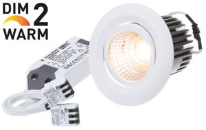 LED-Einbauspot MOVE D2W weiss 2100-3000K 680lm 38°