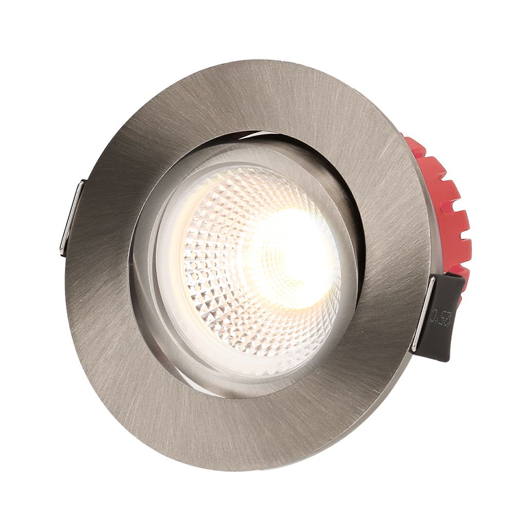 LED-Einbauspot SOLV-IP65 Nickel gebürstet 3000K 710lm 38°