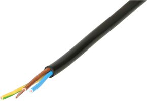 Cable H05VV-F3G1.0mm2 black