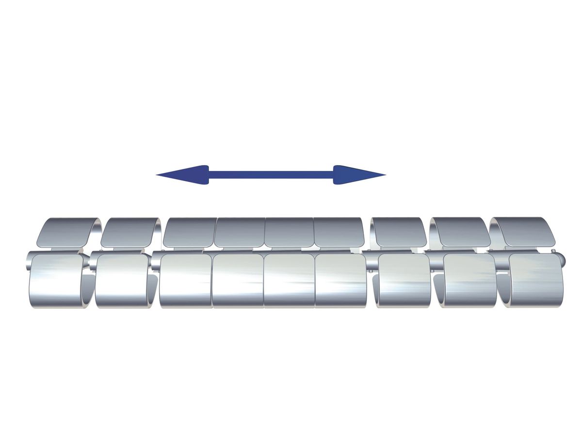 set di serpente del cavo 1 Premium 0.75m argento RAL9006