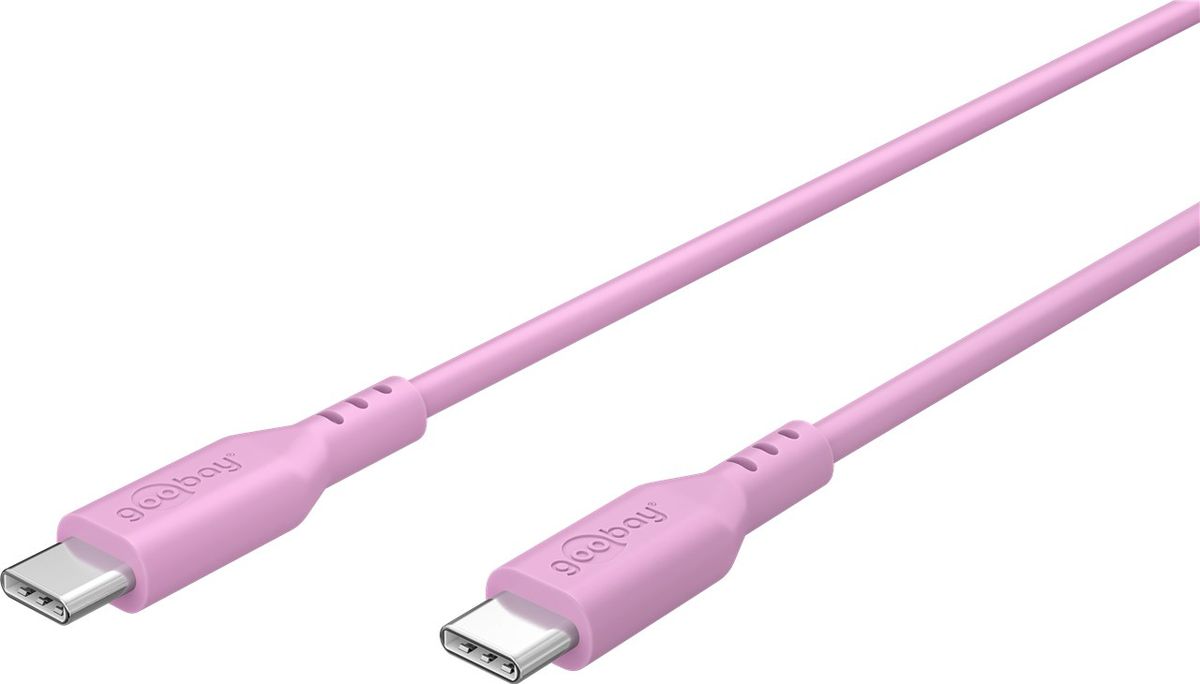 Ladekabel USB-C Silikon 1.5m pink