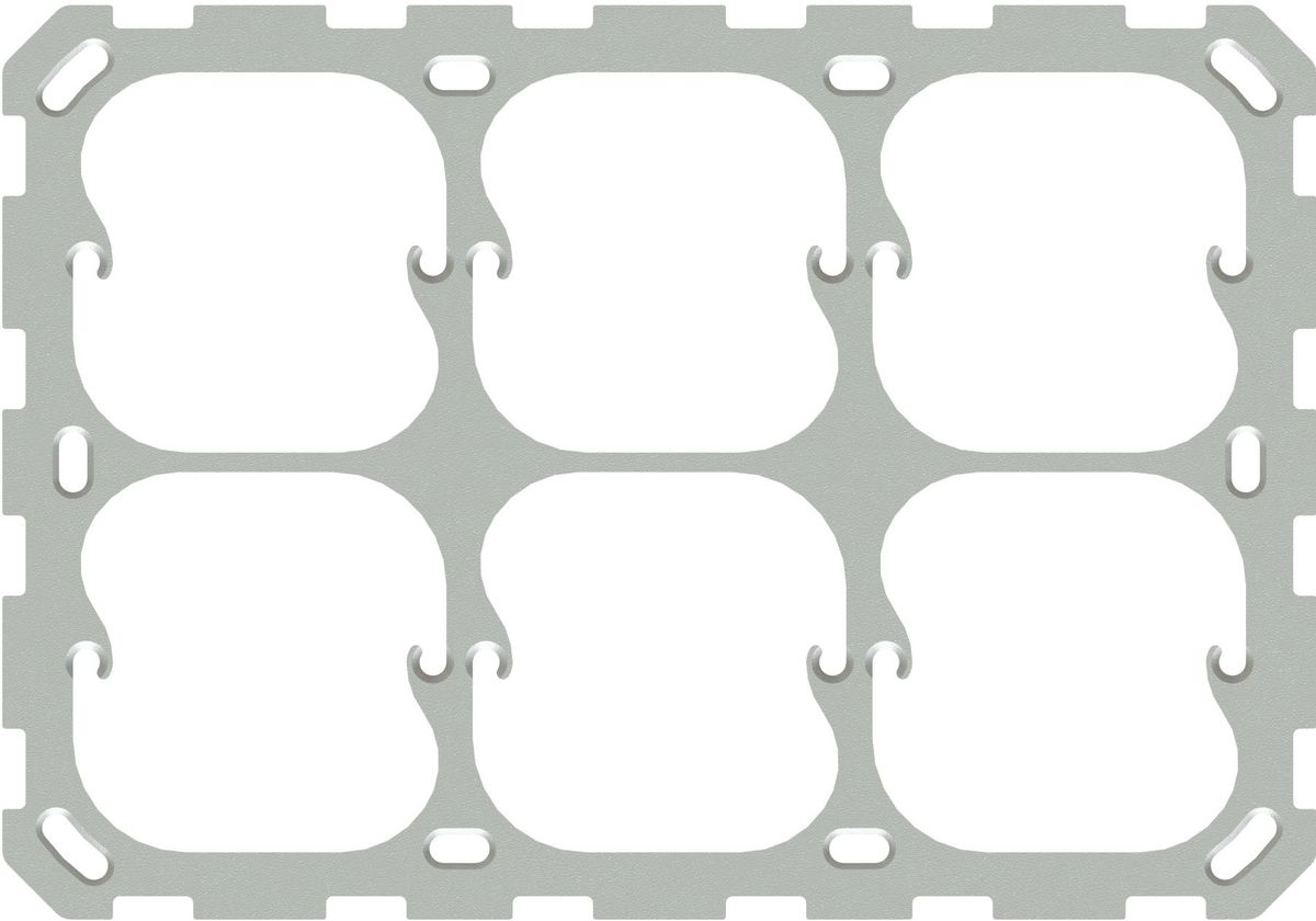 Fixing plate size 2x3 horizontal