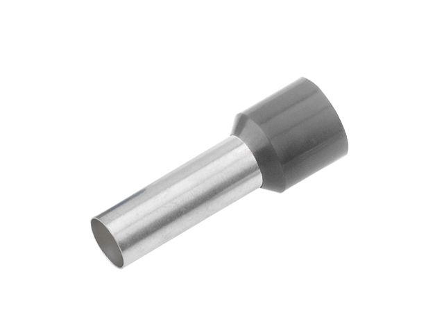 Capocorda isolato 4.0mm²/10mm grigio DIN 46228 senza inso. L2 10