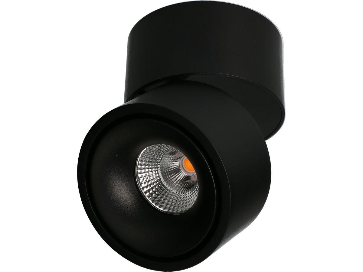 LED-Deckenspot "BIG SHINE" matt schwarz, 3000K, 1100lm, 36°