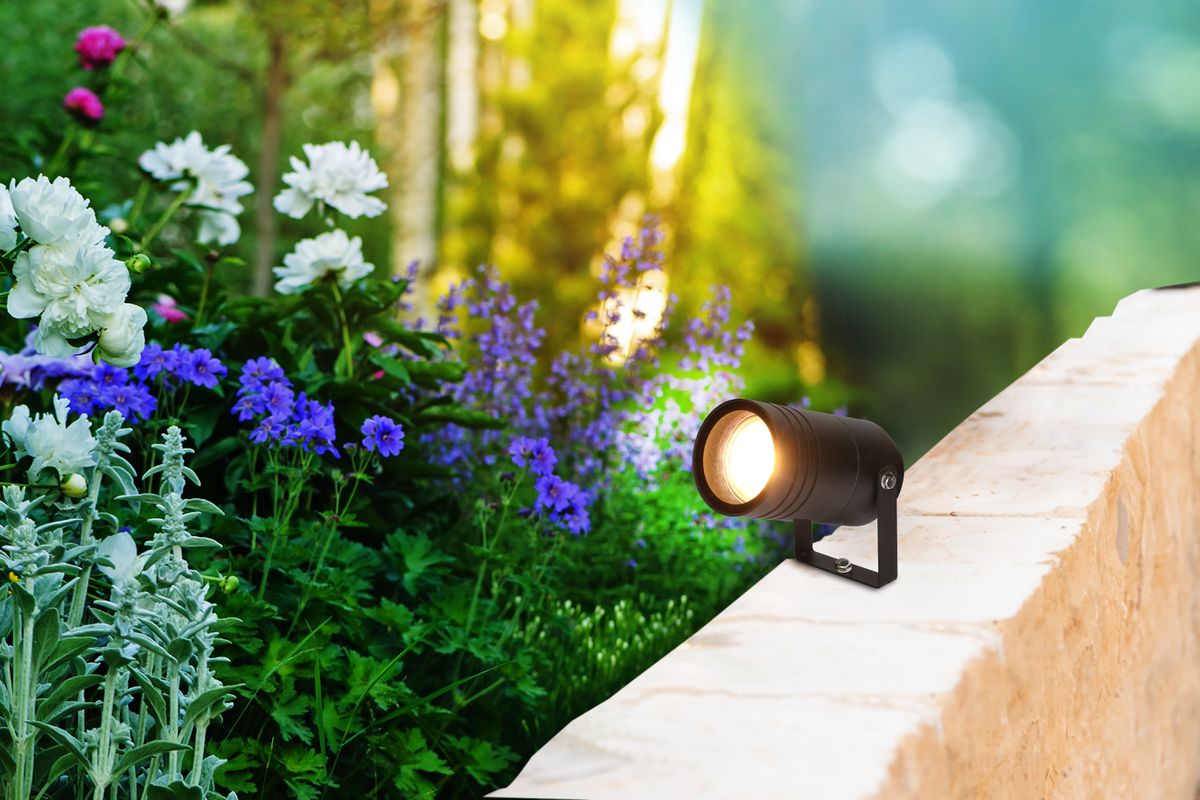 lampada di giardino Marso / ALU nero IP65 / +lamp. GU10 / tipo 13