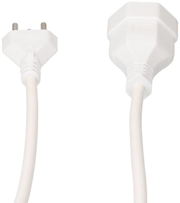 TD-Verlängerung H05VV-F3G1.0 4m weiss Typ 12 / Typ 13