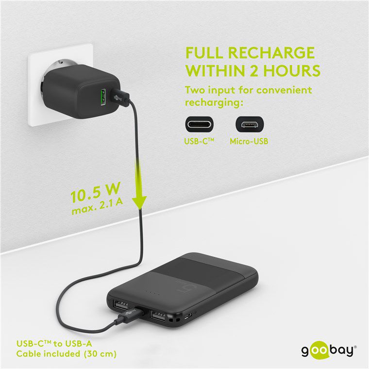 Powerbank kompakt 5000mAh
