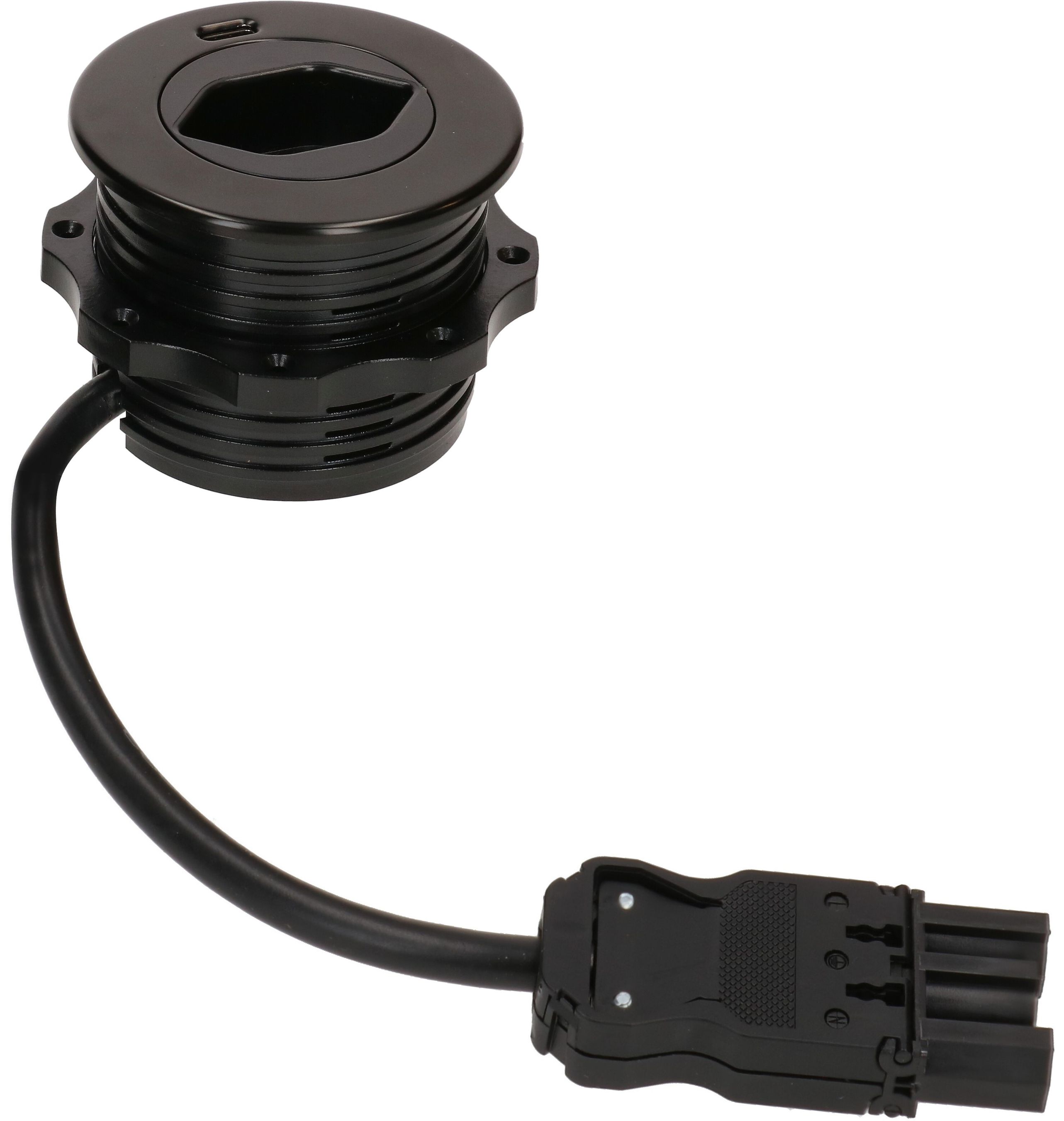 Solo presa multipla nero 1x tipo 13 1x USB-C