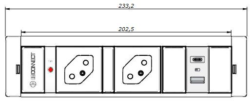 CUBOBOX bloc multiprise blanc S 3 fois 2x type 13 1x USB-A/C