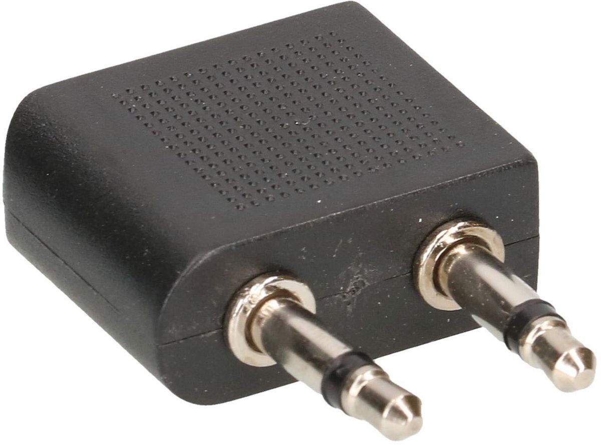 Audio-Flugzeugadapter schwarz