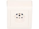 Steckdose 1x Typ 25 Gr.1x1 AP Kallysto weiss