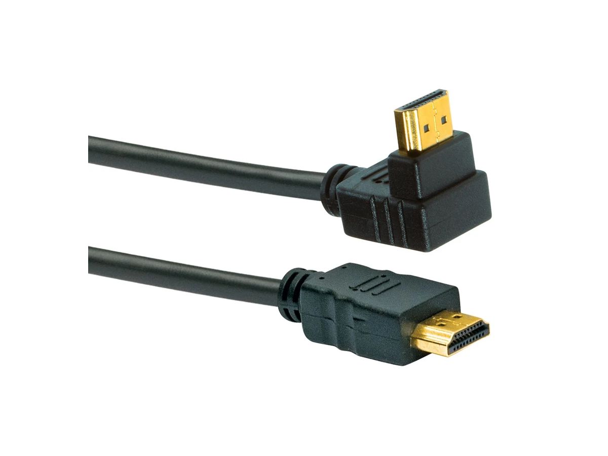 câble de raccordement HDMI équerre 1.3m noir - MAX HAURI AG