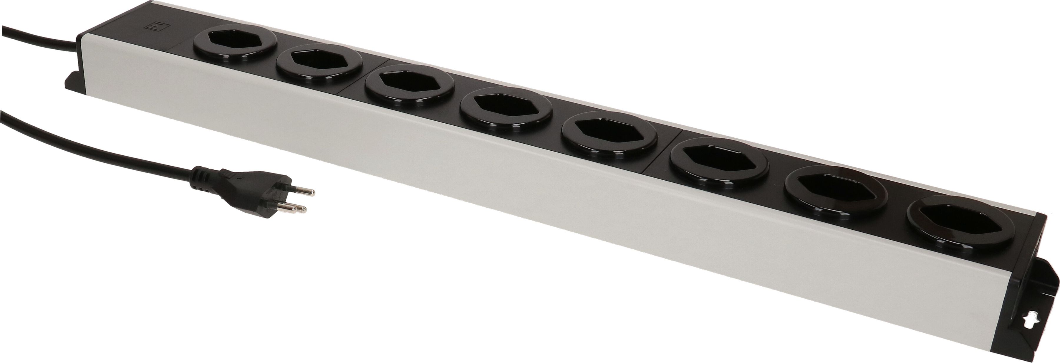Steckdosenleiste Power Line 8x Typ 13 grau/schwarz 1.5m
