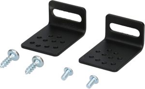 BOX/CAP set di fissaggio nero per 22-30mm piani in resina e legno