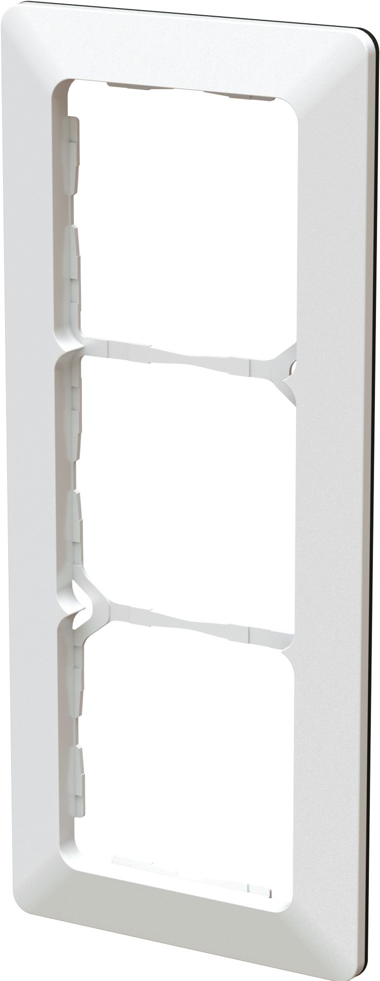 cadre de recouvrement ta.3x1 ENC +profil décoratif priamos blanc
