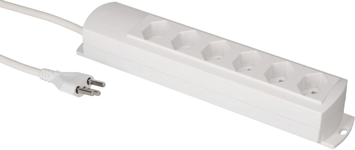 Steckdosenleiste Prime Line 6x Typ 23 weiss 3m