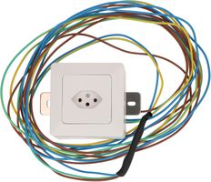 Steckdose 1x Typ 13 AP mit Montagebügel priamos weiss