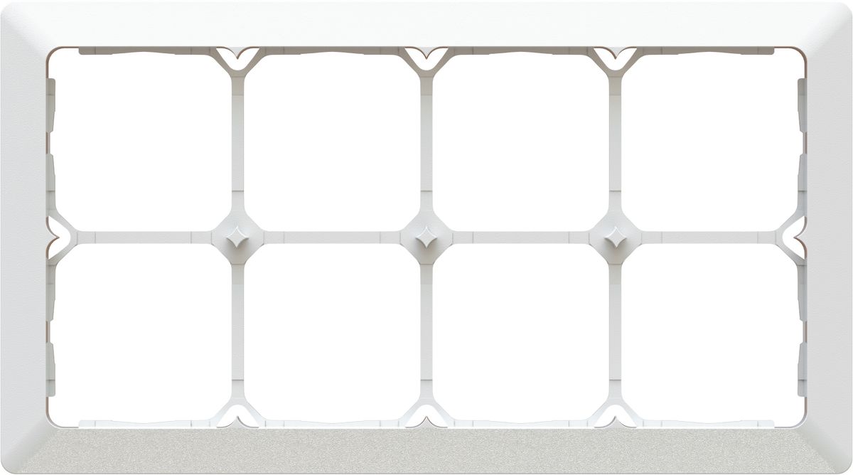 cadre de recouvrement ta.4x2 ENC +profil décoratif priamos blanc