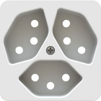 Steckdose 3x Typ 13 Frontplatte BS priamos weiss