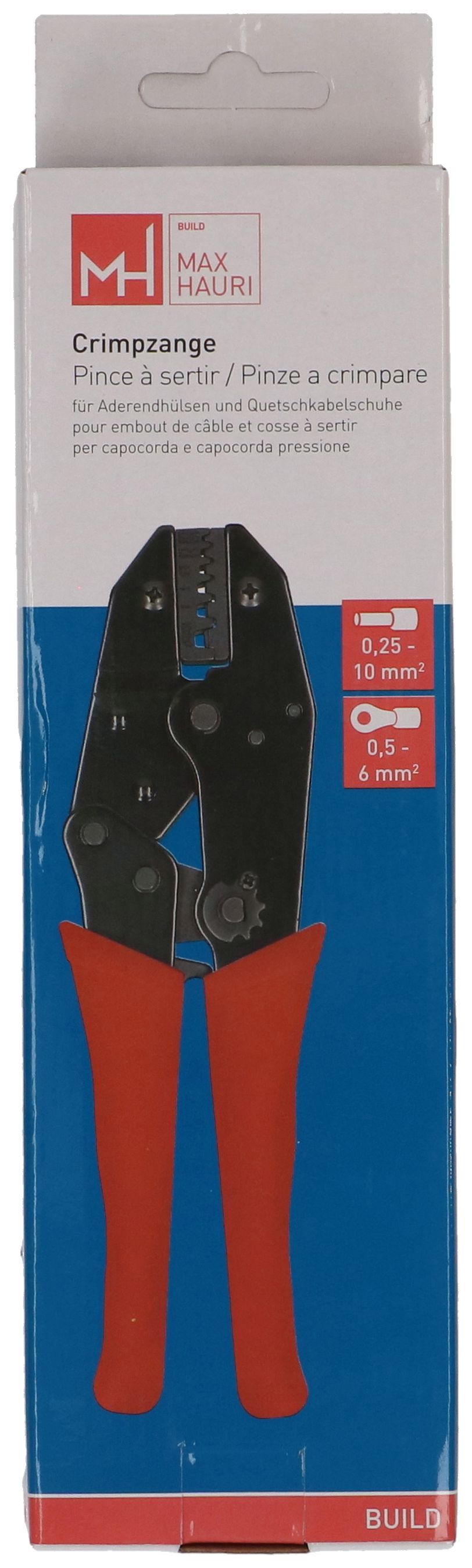 Crimpzange für Aderendhülsen und Quetschkabelschuhe