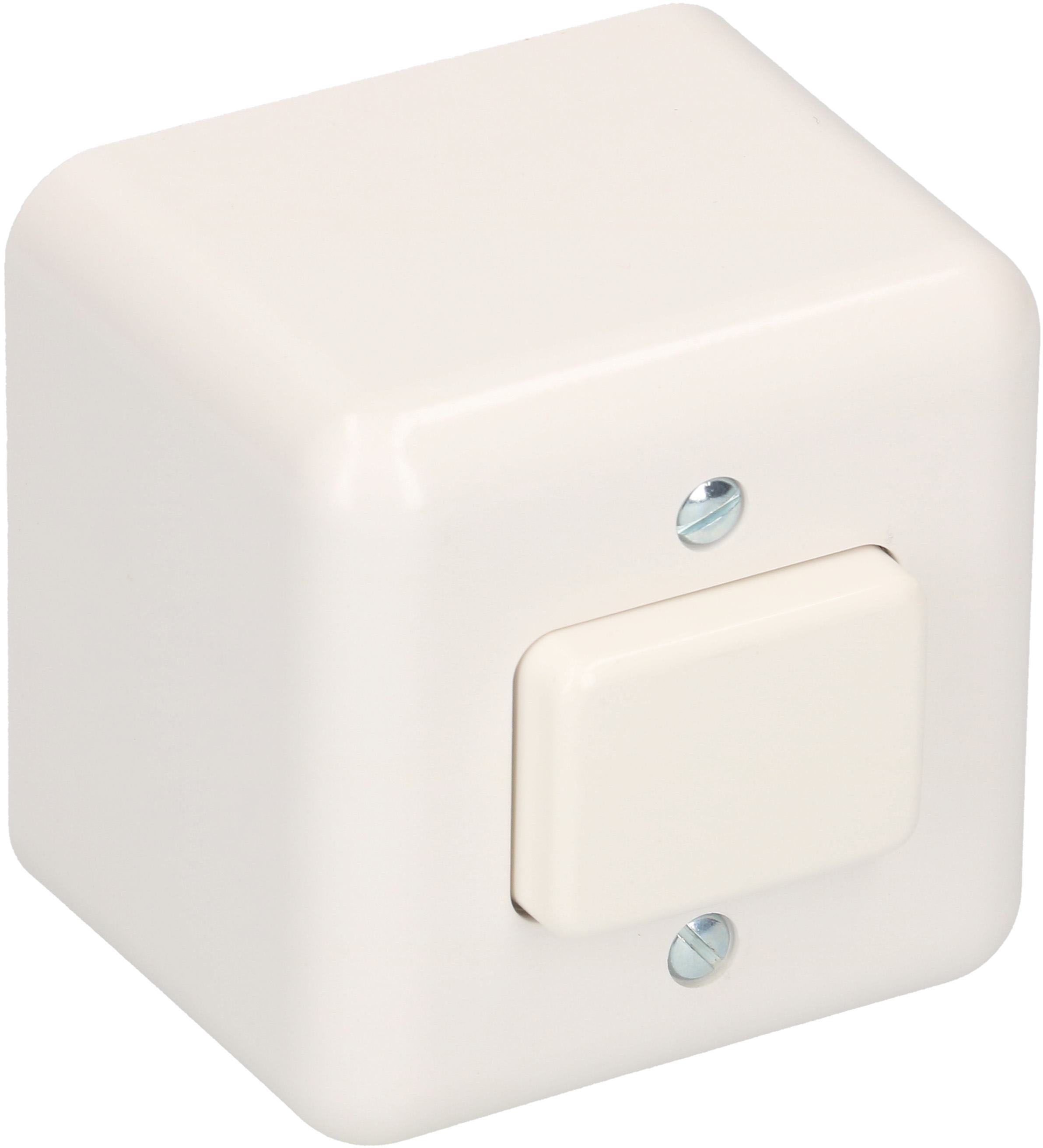 interruttore schema 6 dim.1x1 AP Mica Standard bianco