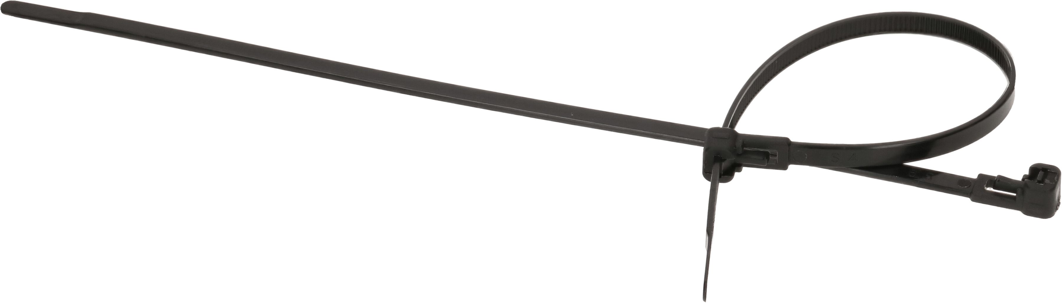 Kabelbinder wiederlösbar 4.6x200mm schwarz / 50 Stück