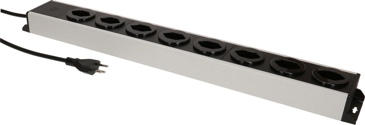 Steckdosenleiste Power Line 8x Typ 13 grau/schwarz 1.5m
