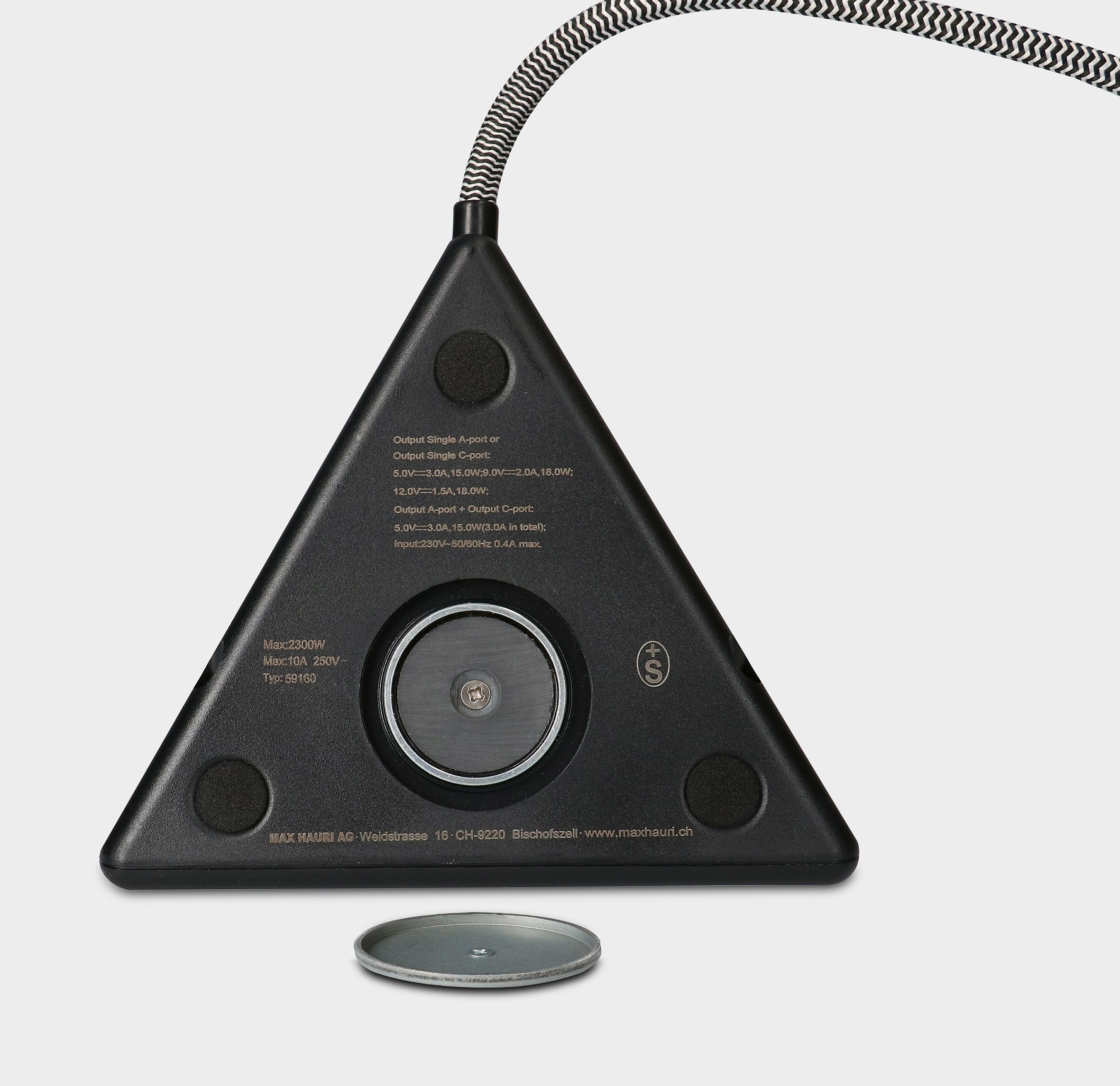 Energy Pyramide Steckdosenleiste 2x Typ 13 sw USB A+C 2.5m cli.