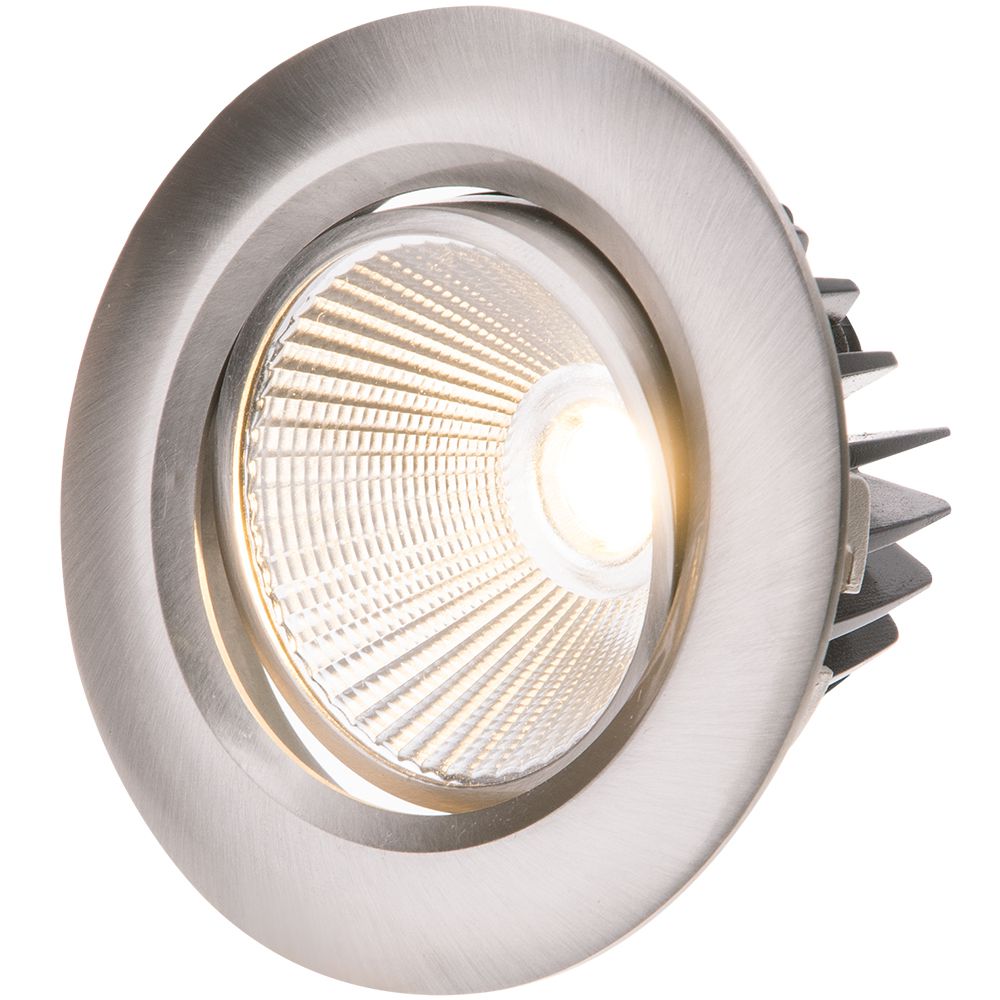 spot encastré à LED AXO nickel brossé 3000K 960lm 38°