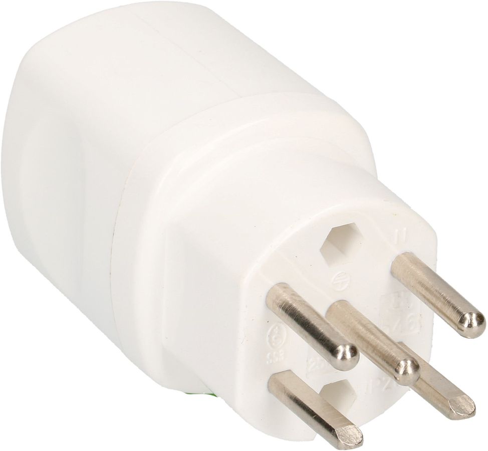 spina tipo 15 a 5 poli bianco