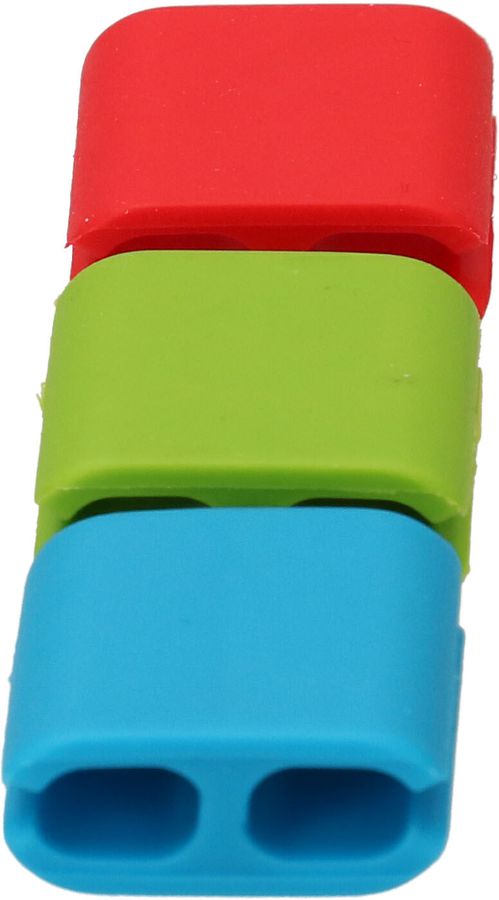 Cable Clips Set 2x verde 2x rosso 2x blu