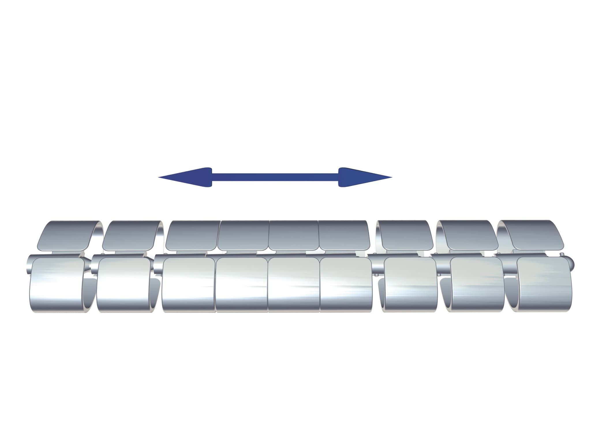 set di serpente del cavo 1 Premium 0.75m argento RAL9006