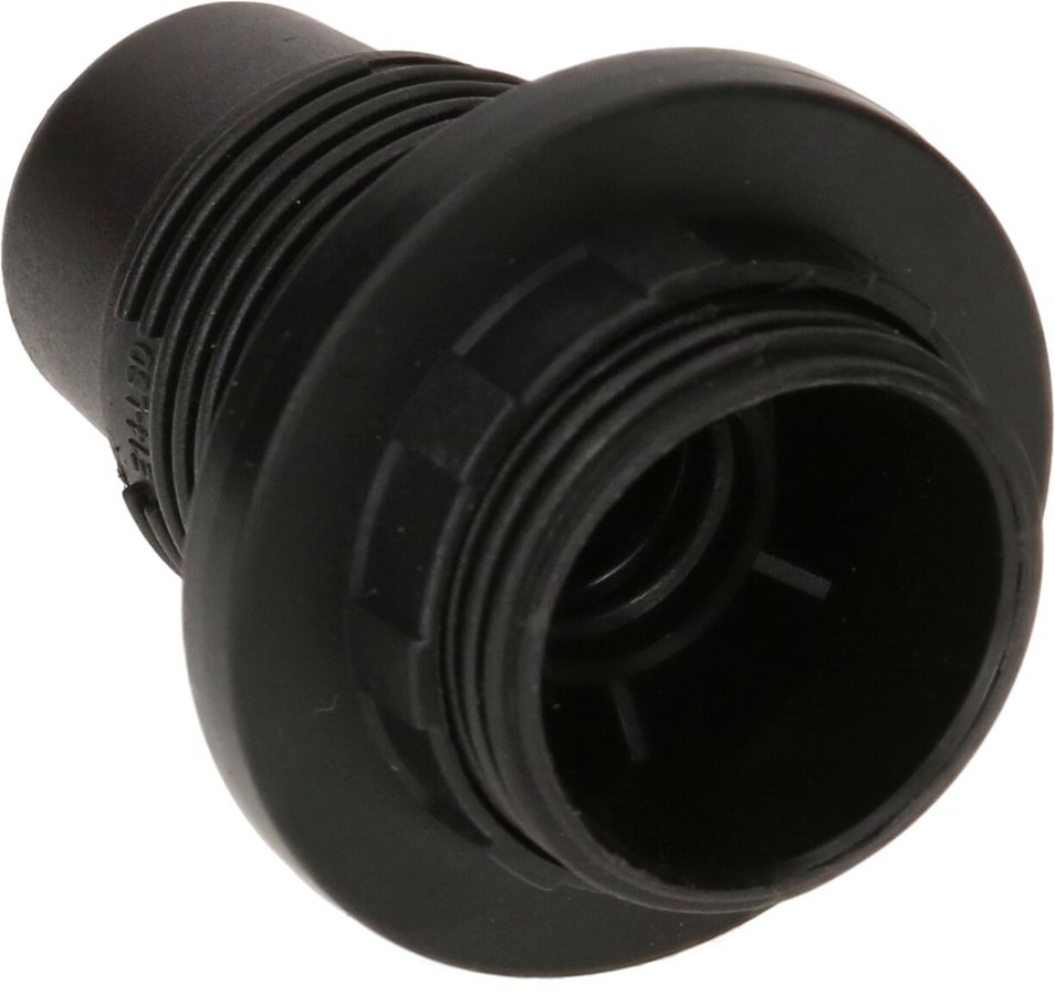E14 Socket rimmed M10x1 / Colour: black