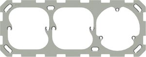 Fixing plate size 1x3 horizontal for socket 3x type 13