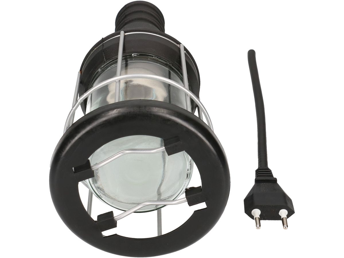 Handleuchte Gummi E27 60W 230V