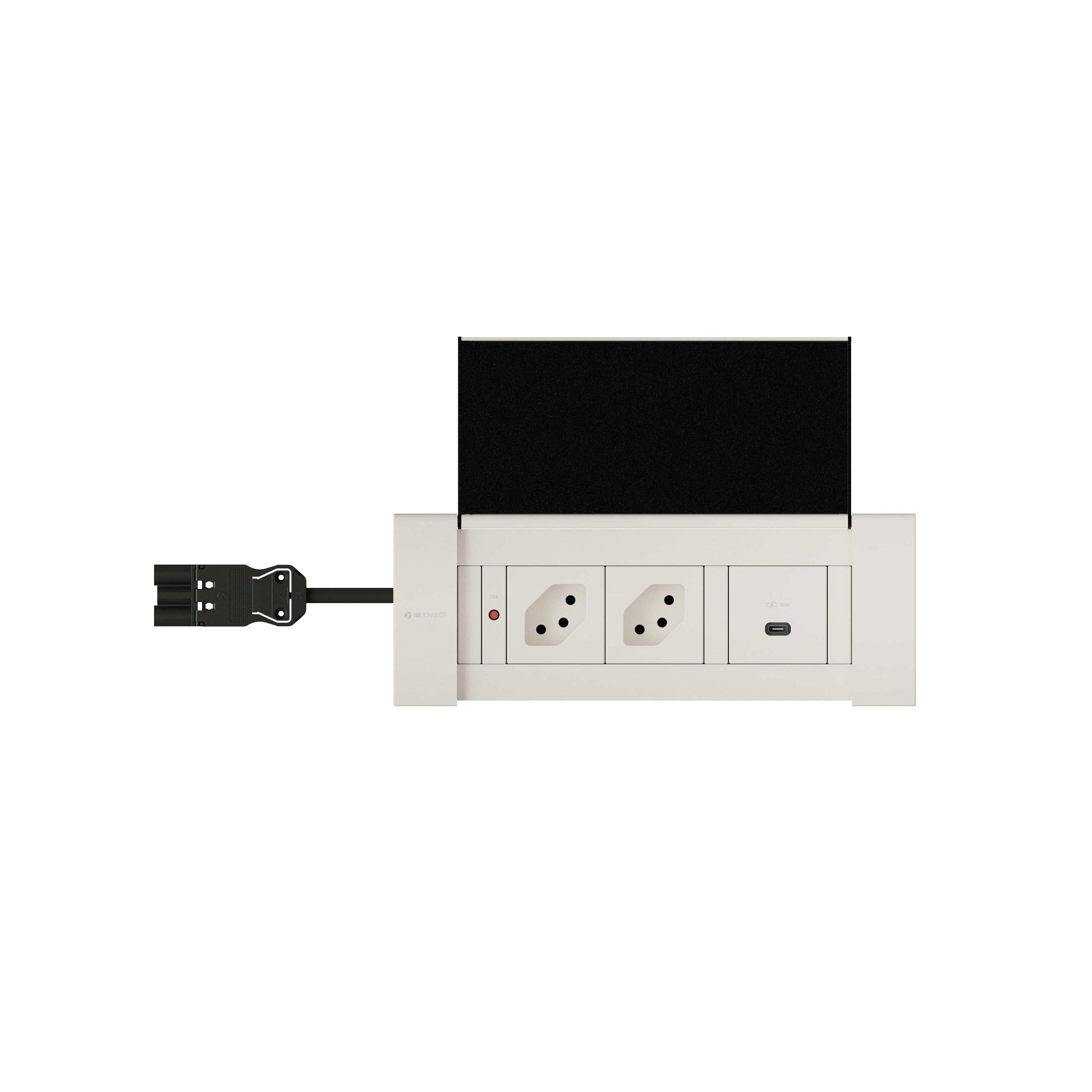 NEXO Steckdoseneinheit weiss 2x Typ 13 1x USB-C 60W