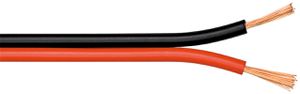 cavo per altoparlanti 2x0.75mm² 50m nero/rosso