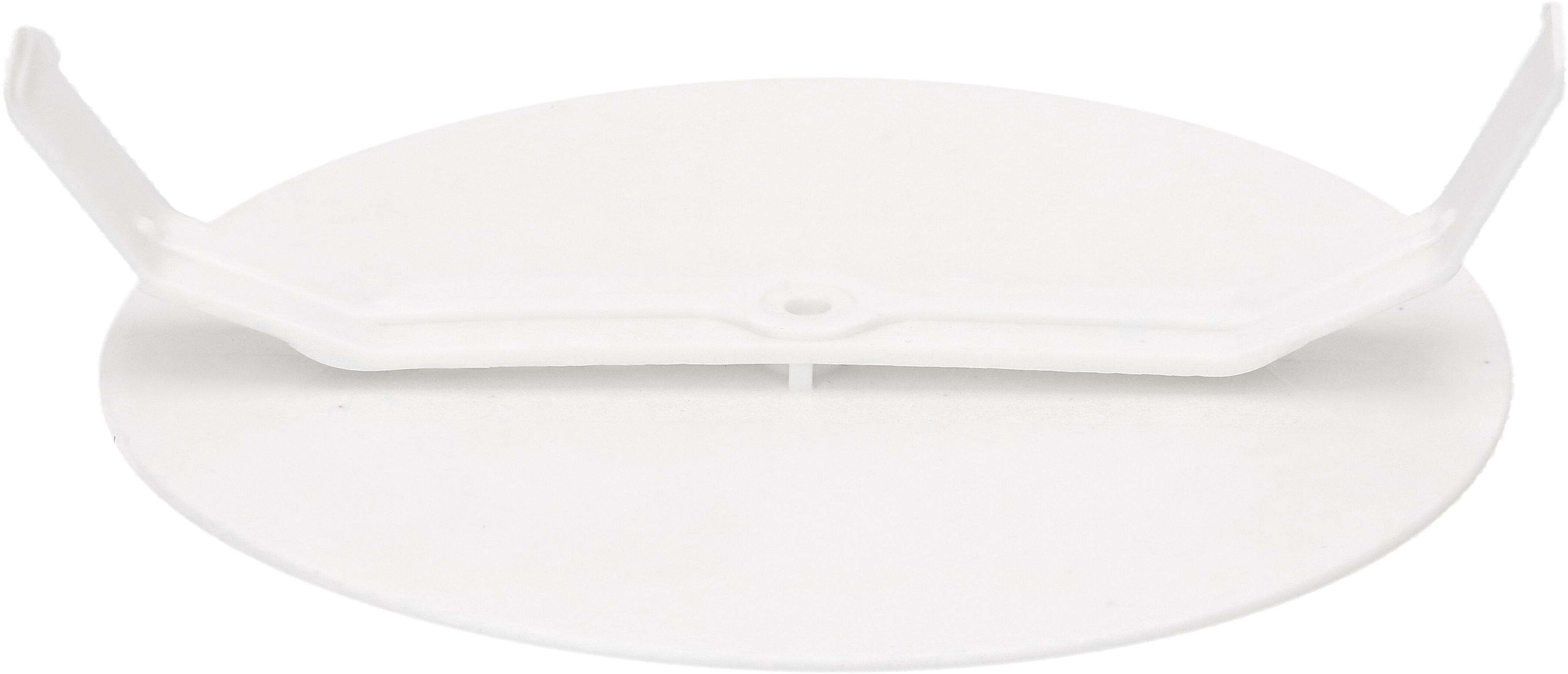 rosette de plafond rond plat cintre en plastique blanc