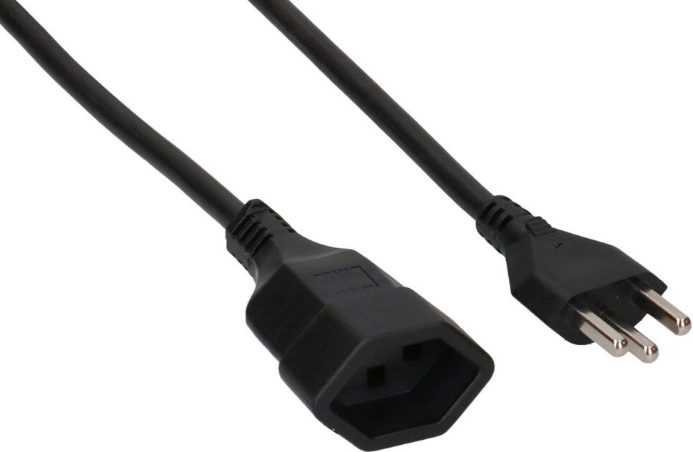 TD-Verlängerung H05VV-F3G1.5 3m schwarz Typ 23 / Typ 23